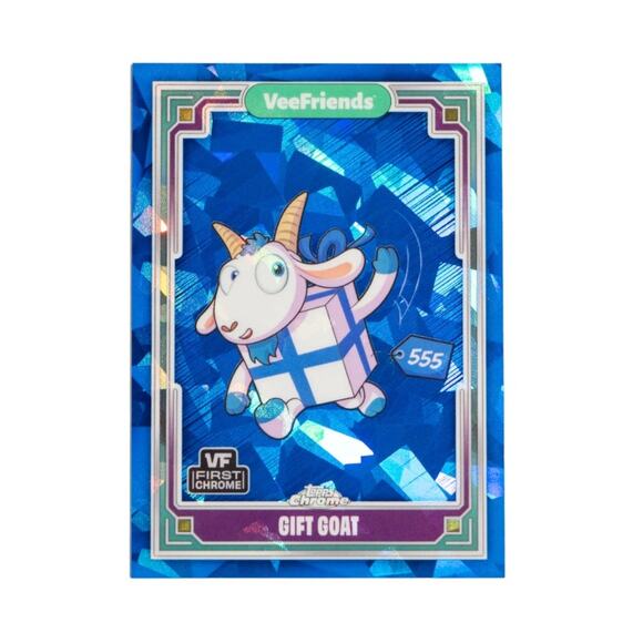 Sealed Veefriends Gift Goat Topps Chrome Sapphire Limited Edition Card /555 - Picture 2 of 4